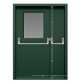 EN1634 1.5 mm de acero galvanizado puerta hueco de metal de metal puerta de salida con barra de pánico